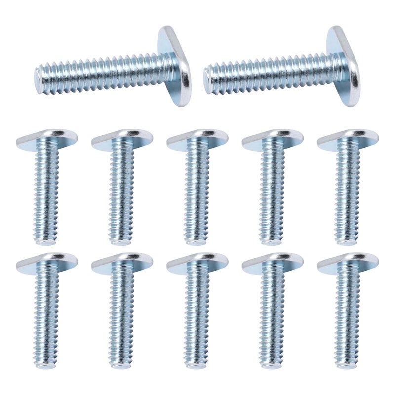 BUXIMN 22pcs 1/4"-20 T Track Bolts for T Track, 1" Length Universal T-Slot Bolts, T-Thread Bolt for Woodworking - Image 1